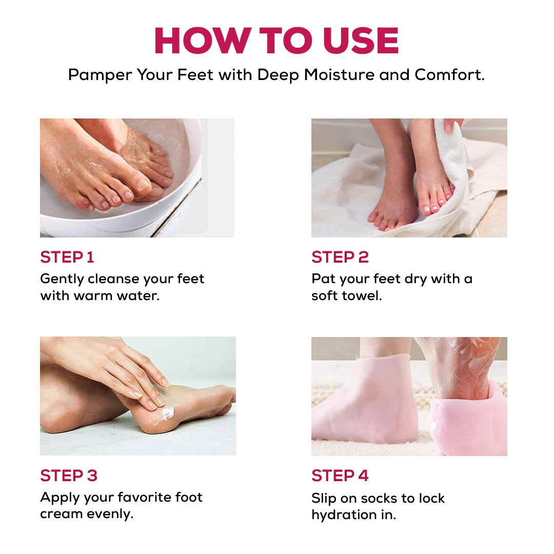 Silicon Foot Moisturizing Socks (Buy 1 Get 1 Free)