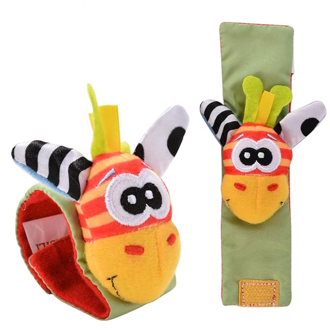 Premium Baby Hand and Foot Rattle Set