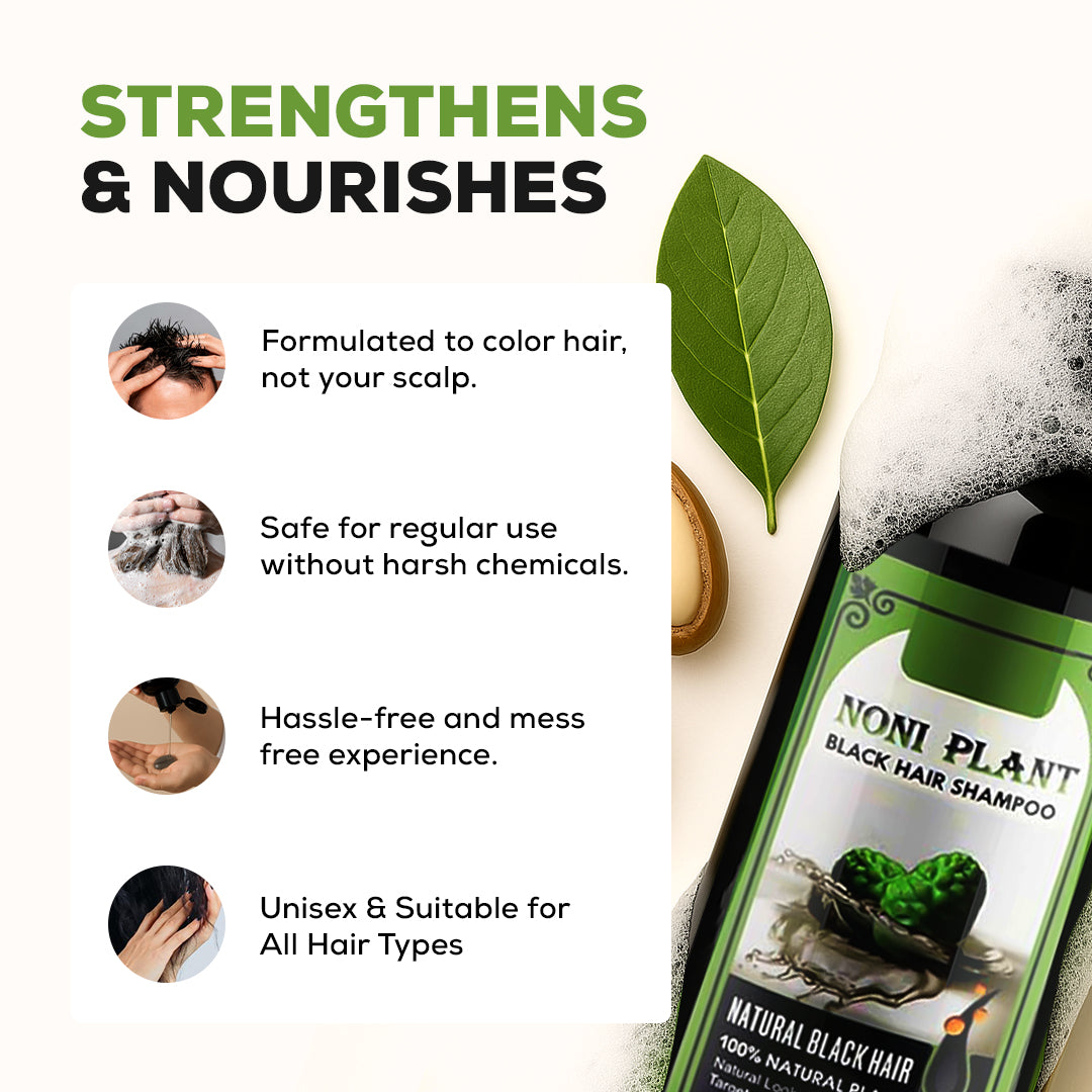 Black Hair Herbal Shampoo (Buy 1 Get 1 Free)