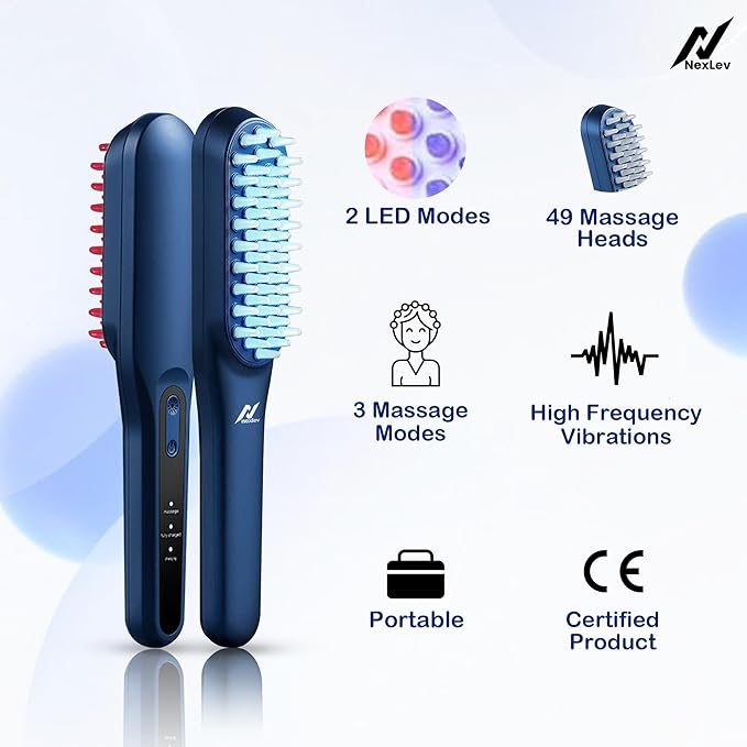 LED Hair Growth Comb & Scalp Massager