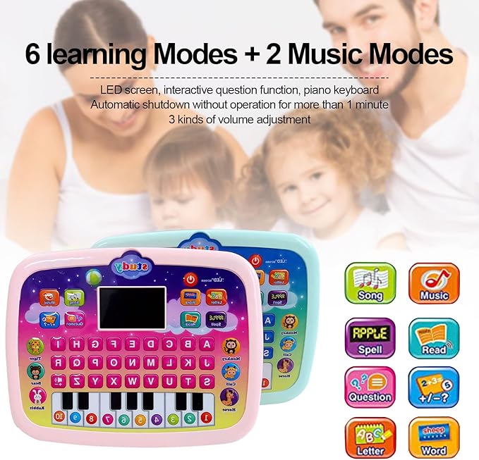 Interactive Learning Tablet for Kids Aged 1-6