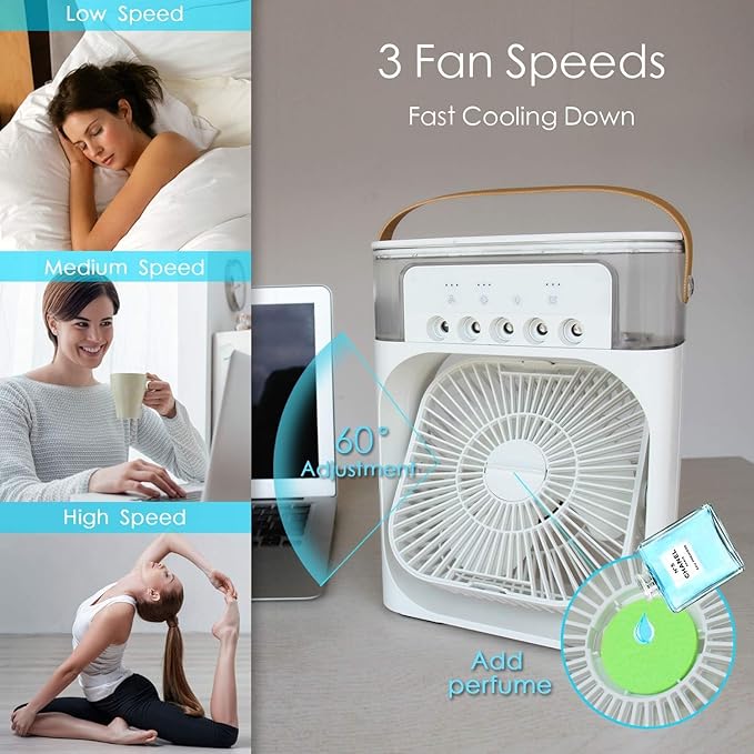 Mini 3-in-1 Air Cooler for Home & Office