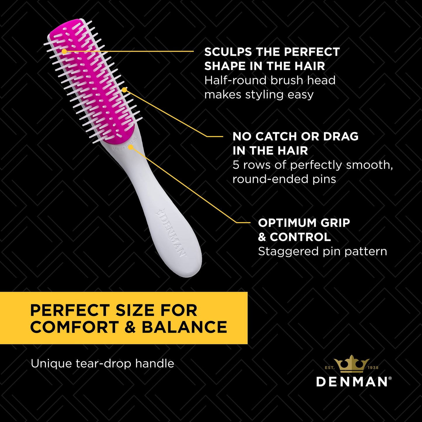 Denman Curl Defining Hair Brush