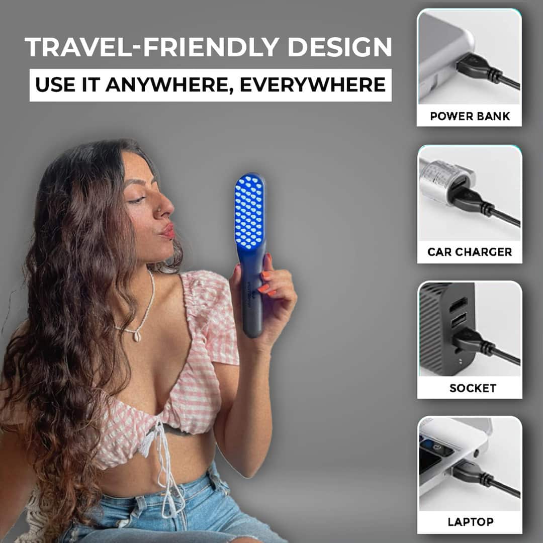 LED Hair Growth Comb & Scalp Massager
