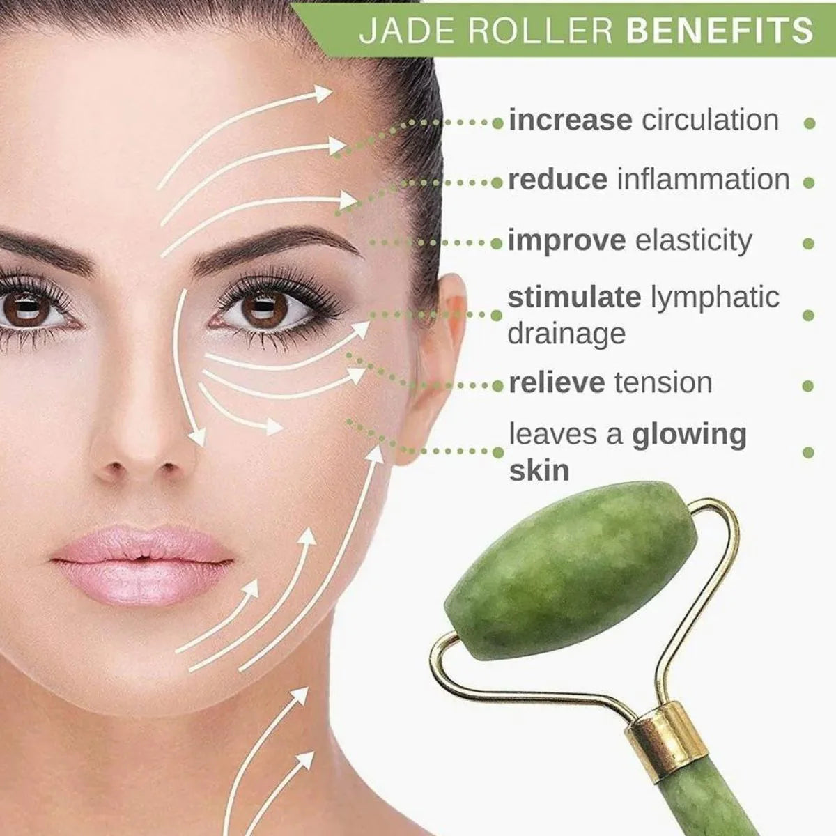 Facial Massager Jade Roller