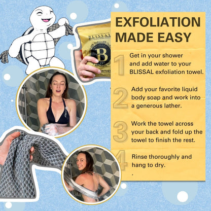 Urbane Beauty Exfoliating Antibacterial Shower Towel