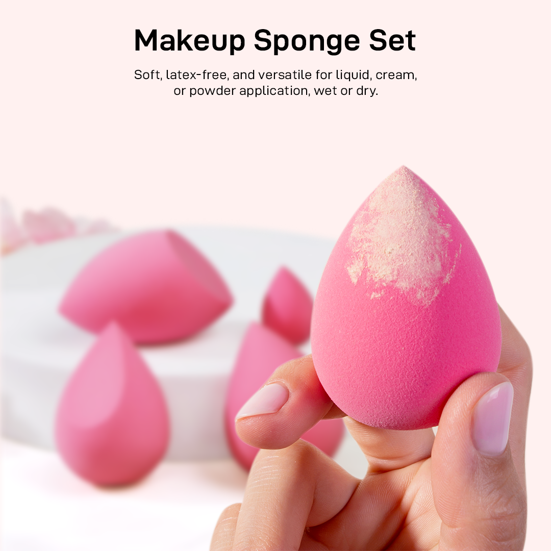 Beauty Blender Set With Jar