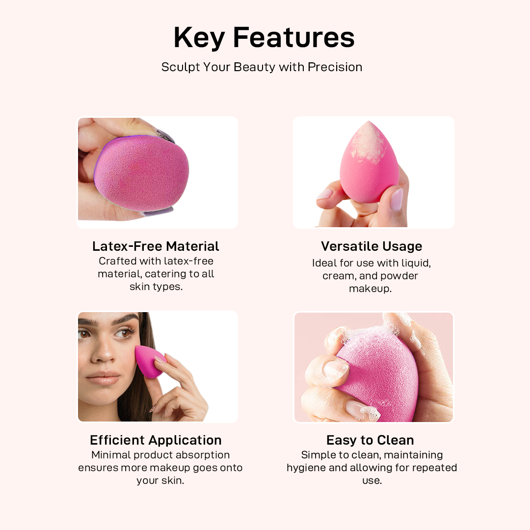 Beauty Blender Set With Jar