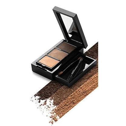 Three-color eyebrow palette