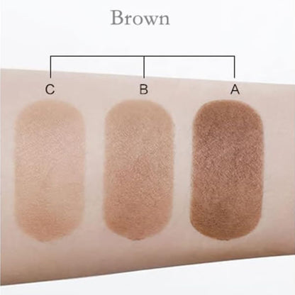 Three-color eyebrow palette