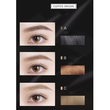 Three-color eyebrow palette