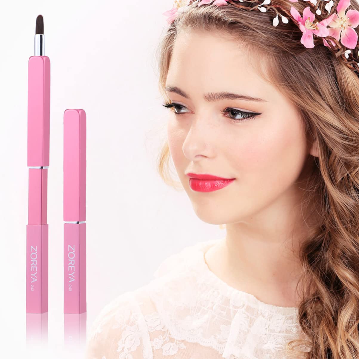 Lip Brush For Lipstick ( Pink )