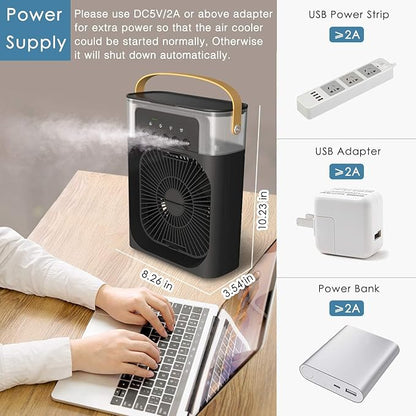 Mini 3-in-1 Air Cooler for Home & Office