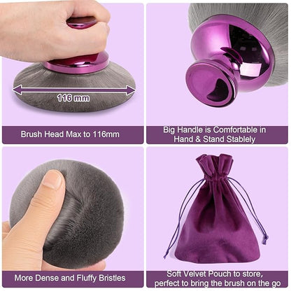 Glow Body Brush with Drawstring Velvet Bag (Buy 1 Get 1 Free)