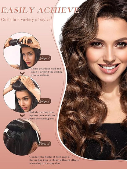 Heatless Hair Curlers Set- 3Pcs Soft Hair Curlers to Sleep In