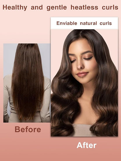 Heatless Hair Curlers Set- 3Pcs Soft Hair Curlers to Sleep In