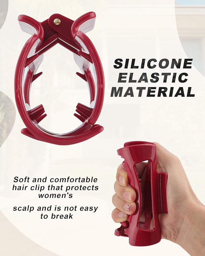Silicone Flexible Hair Claw Clips 🦋 (Buy 1 Get 2)