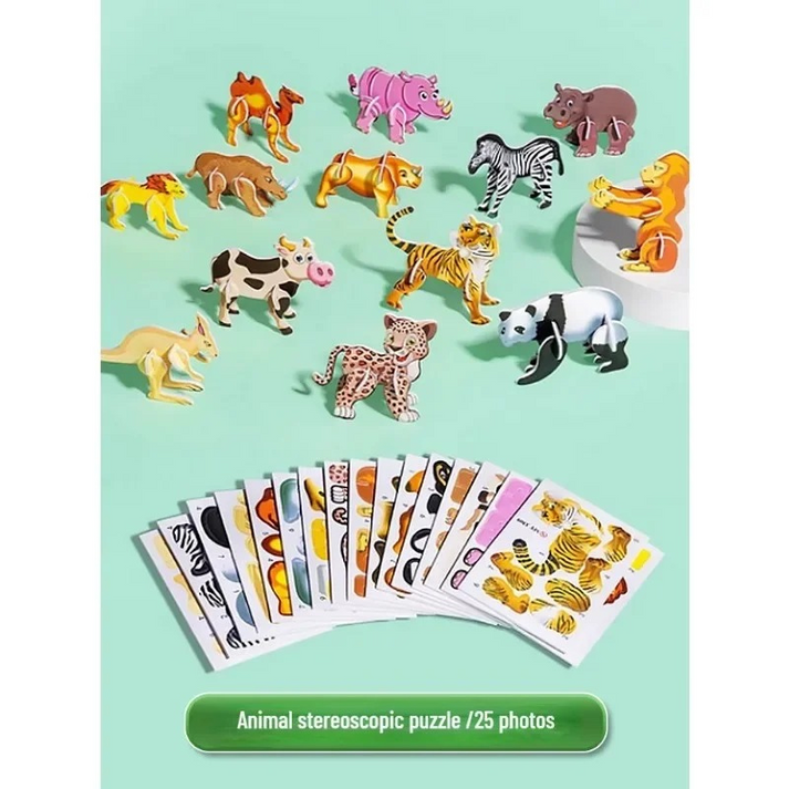 3D Dinosaur Puzzle Set for Hands-On Learning