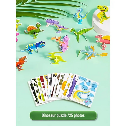 3D Dinosaur Puzzle Set for Hands-On Learning