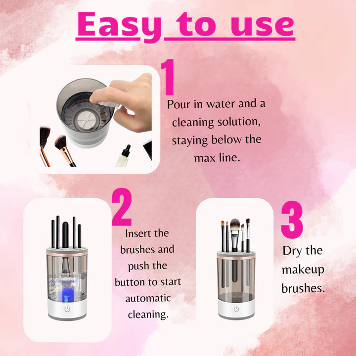 Automatic Makeup Brush Cleaner