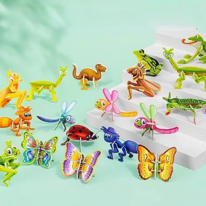 3D Dinosaur Puzzle Set for Hands-On Learning