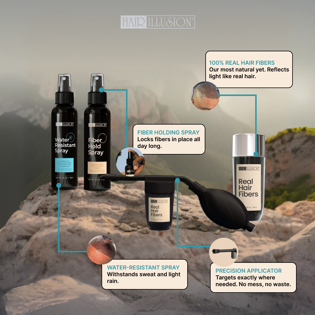 Hair Fibers Combo Kit