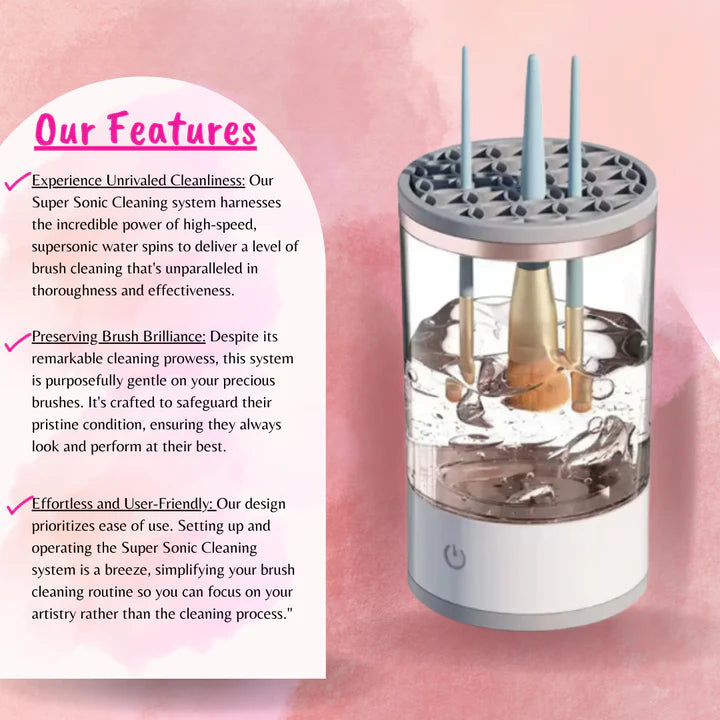 Automatic Makeup Brush Cleaner