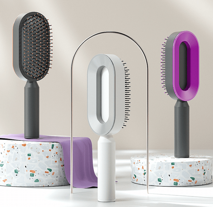 Self Cleaning Hair Brush - Detangle Brush