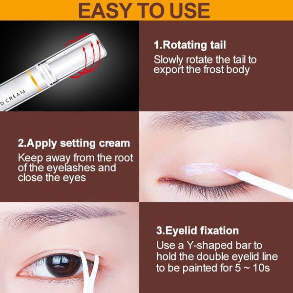 Long-Acting Invisible Double Eyelid Shaping Cream (Pack of 2)