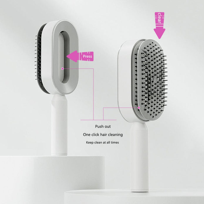 Self Cleaning Hair Brush - Detangle Brush