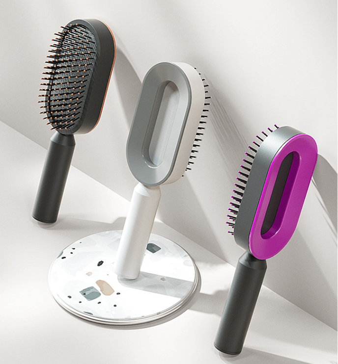 Self Cleaning Hair Brush - Detangle Brush